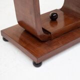 Art Deco console table in walnut