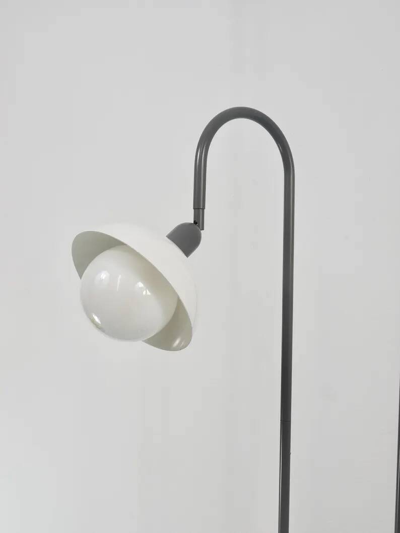 2 Postmodern 1980s Memphis Style Uplighter Floor Lamps, Torchiere, Italy, 1980s