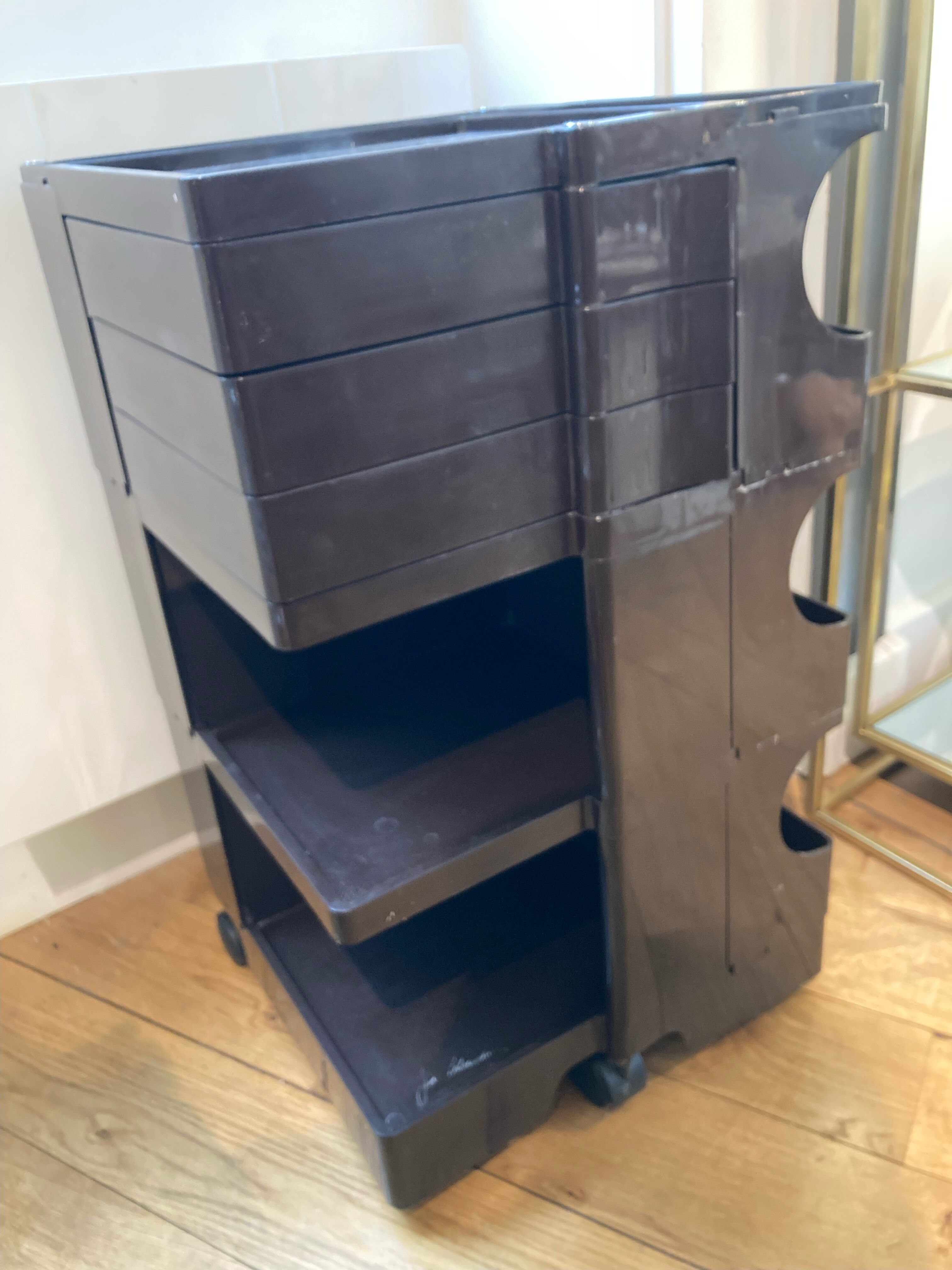 Brown Boby Cart by Joe Colombo