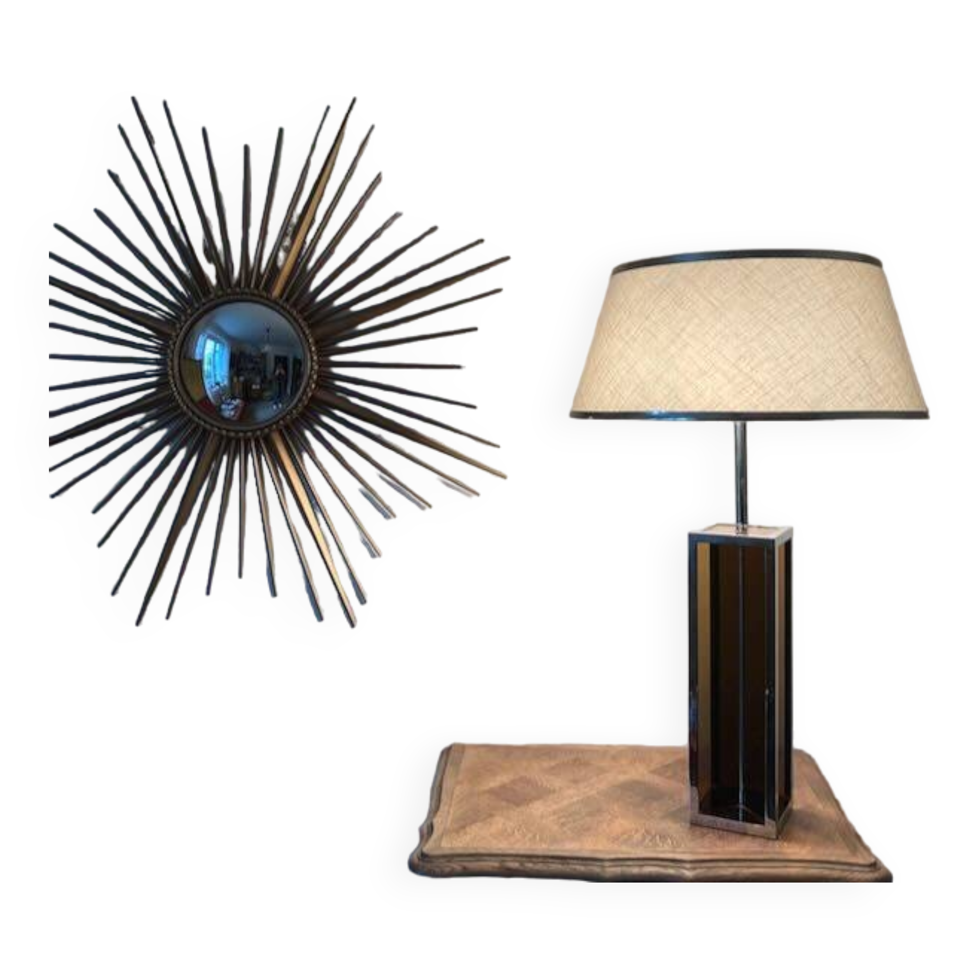 Large 70s plexiglass lamp