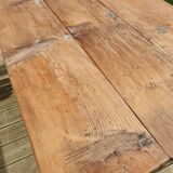 Farm table and its two benches