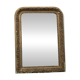 Large gilded sculpted Louis-Philippe mirror, mercury 104x77cm