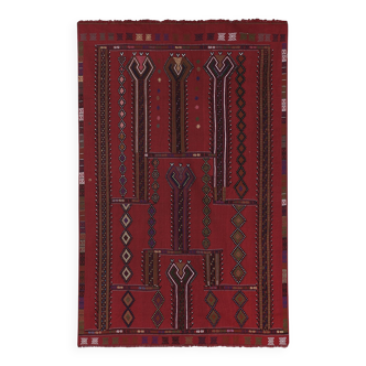 Tapis vintage turc de oushak tissé à la main 151x235 cm