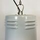Industrial aluminium lamp with iron grid from siemens, 1980’s
