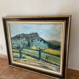 Old painting landscape of Provence signed