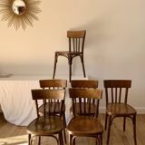 set of 6 bentwood bistro chairs from the 1950s
