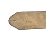 Exit brass door sign, 1970s