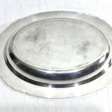 Gallia collection serving dish in silver metal