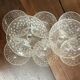 8 glasses Baccarat drops of water