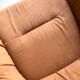 Velvet armchair in peach-orange, Steiner Paris France 1970