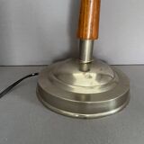 Lampe de table en bois et aluminium