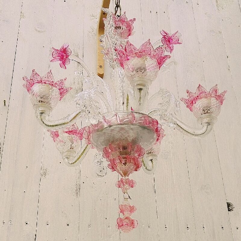 Murano glass chandelier romantic Casanova style
