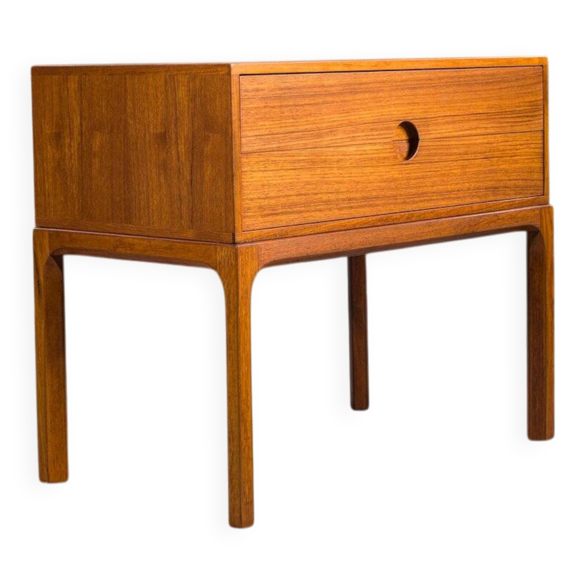 Mid-century modern no. 384 teak bedside table by Aksel Kjersgaard, Denmark, 1960s