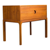 Mid-century modern no. 384 teak bedside table by Aksel Kjersgaard, Denmark, 1960s