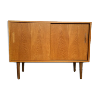 Scandinavian storage cabinet in light wood