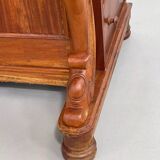 20th century Davenport desk with walnut piano top