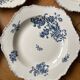 Blue flowered ironstone deep plates from Saxony