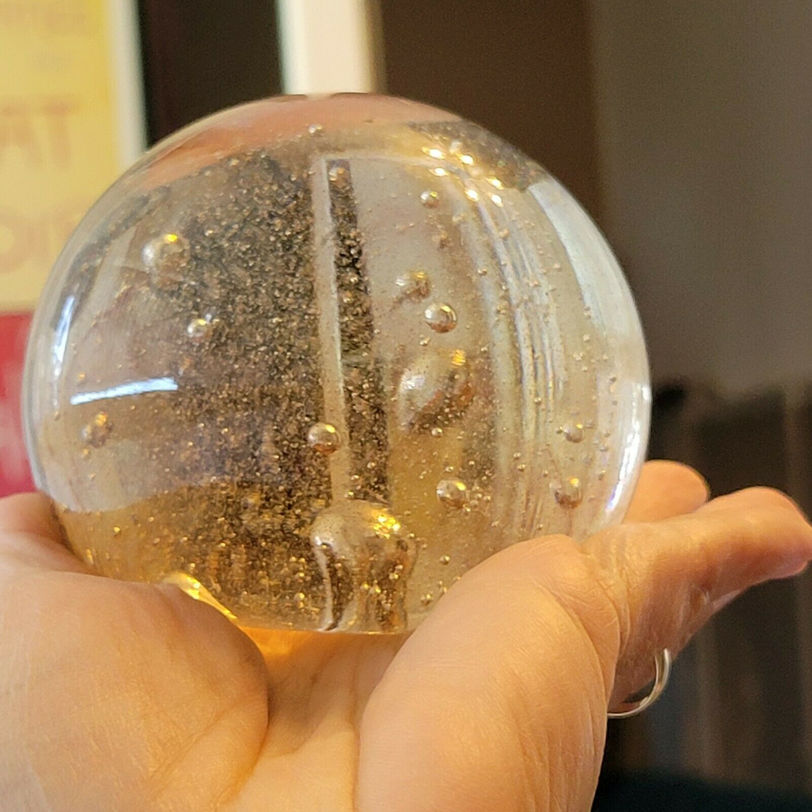 Sulphide press paperglass bubbled