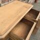 Low vintage rustic fir buffet