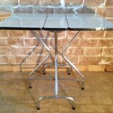 Vintage shapeica folding table and chrome feet 60/70