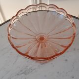 Pink cut in molded and pressed glass 50s