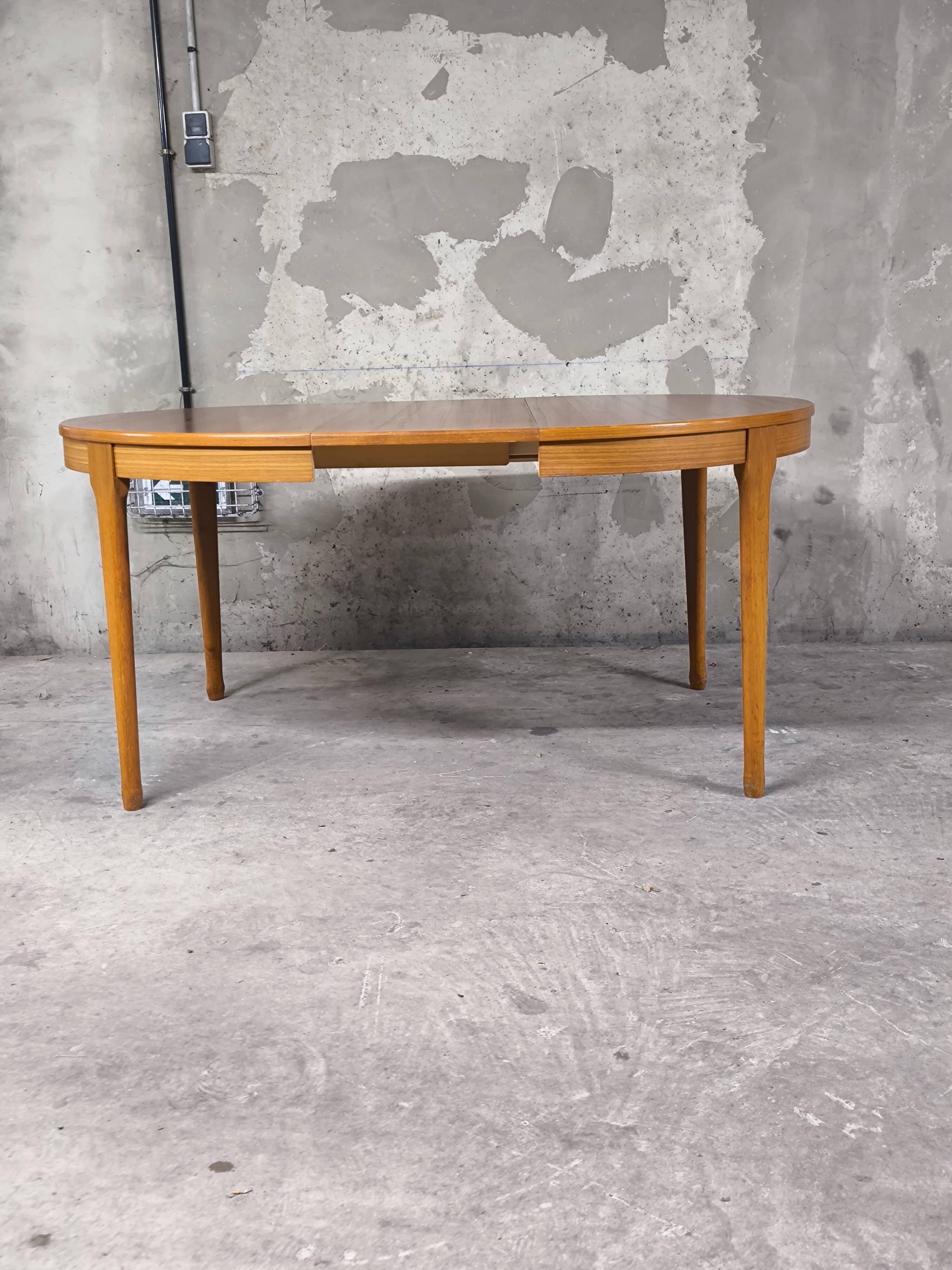 Vintage teak Scandinavian table from the 1960s.