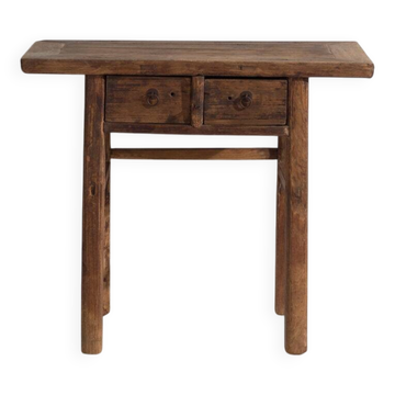 Console ancienne en bois d'orme – Chine, vers 1920