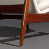 Poul Volther armchair and ottoman by Frem Røjlen