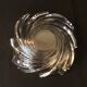 Clear crystal bowl burke wave empty pocket vintage art deco
