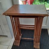 4 Branded trundle tables. Years 30.