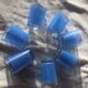 Blue honeycomb decor liqueur service-BVB France-vintage