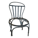 2 Francois Carre Sunburst garden chairs and 1 armchair with spring, 1930s