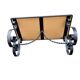 Vintage ceramic and wrought iron coffee table from around 1970.