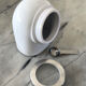 Space age sugar pot