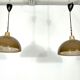 Mid-century modern pair of plexiglass chandelier by Candle