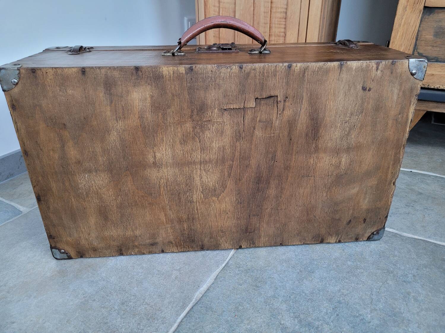 Old wooden trunk