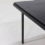Minimalist Steel and Slate Side or Coffee Table 1960s