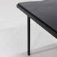 Table d'appoint ou table basse minimaliste en acier et ardoise des années 1960