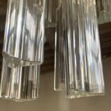 Lustre cristal italien vintage Venini trilobo