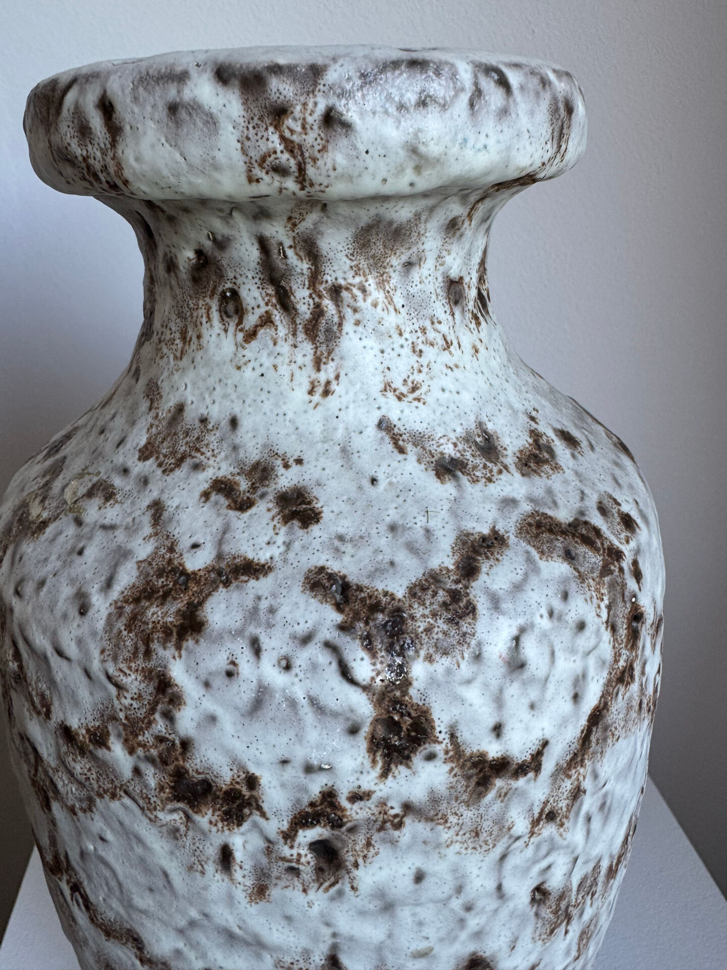Vintage 1970s Large Bay Keramik Fat Lava Vase MCM West Germany