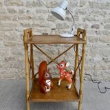 Rattan bedside table, 60s