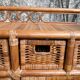 Vintage rattan chest of drawers