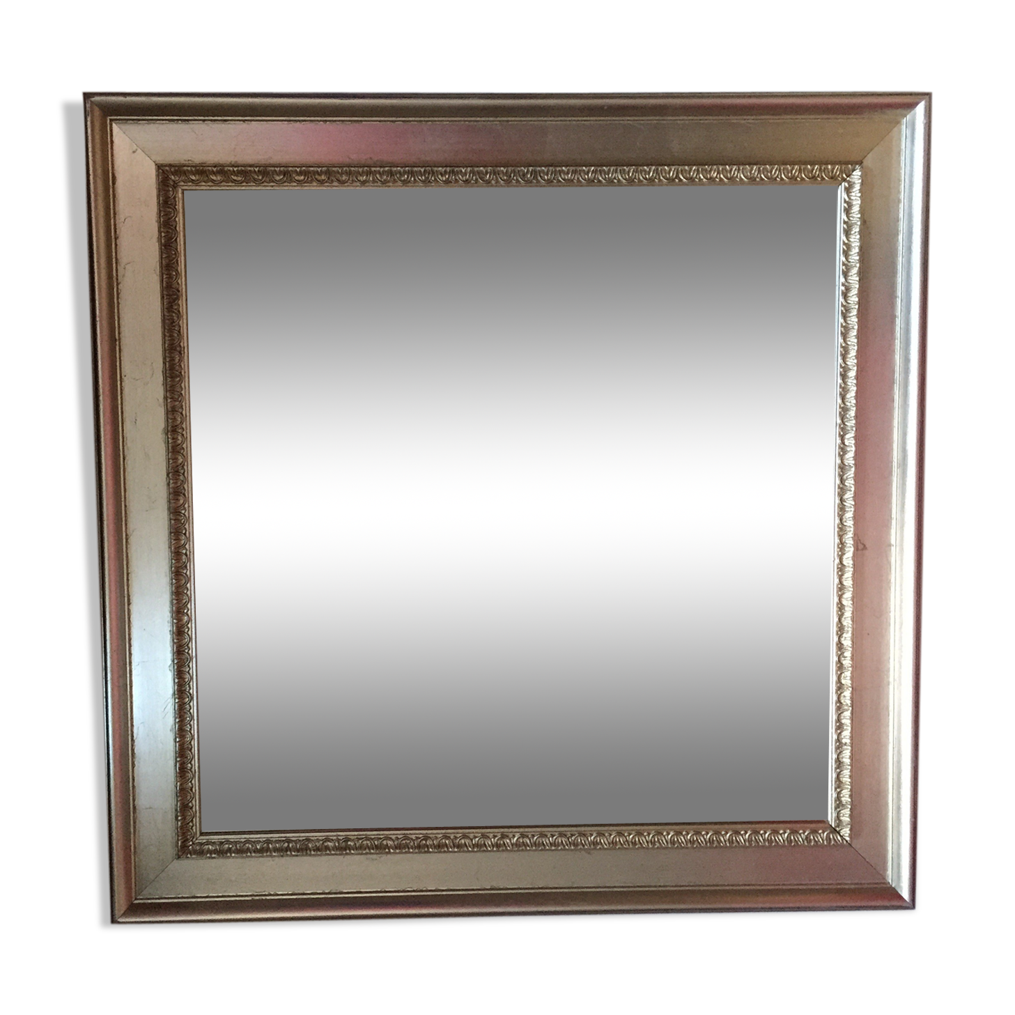 Square mirror silver 74x74cm