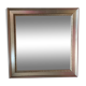Square mirror silver 74x74cm