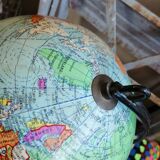 Globe map "Girard and Barrere" vintage 60/70