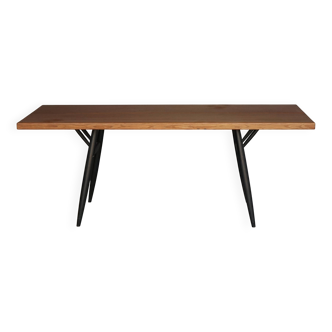 Grande table de salle à manger Pirkka Mid-Century par Ilmari Tapiovaara pour Laukaan Puu