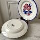 Set of 4 semi-hollow plates gien model "cancale" 40s