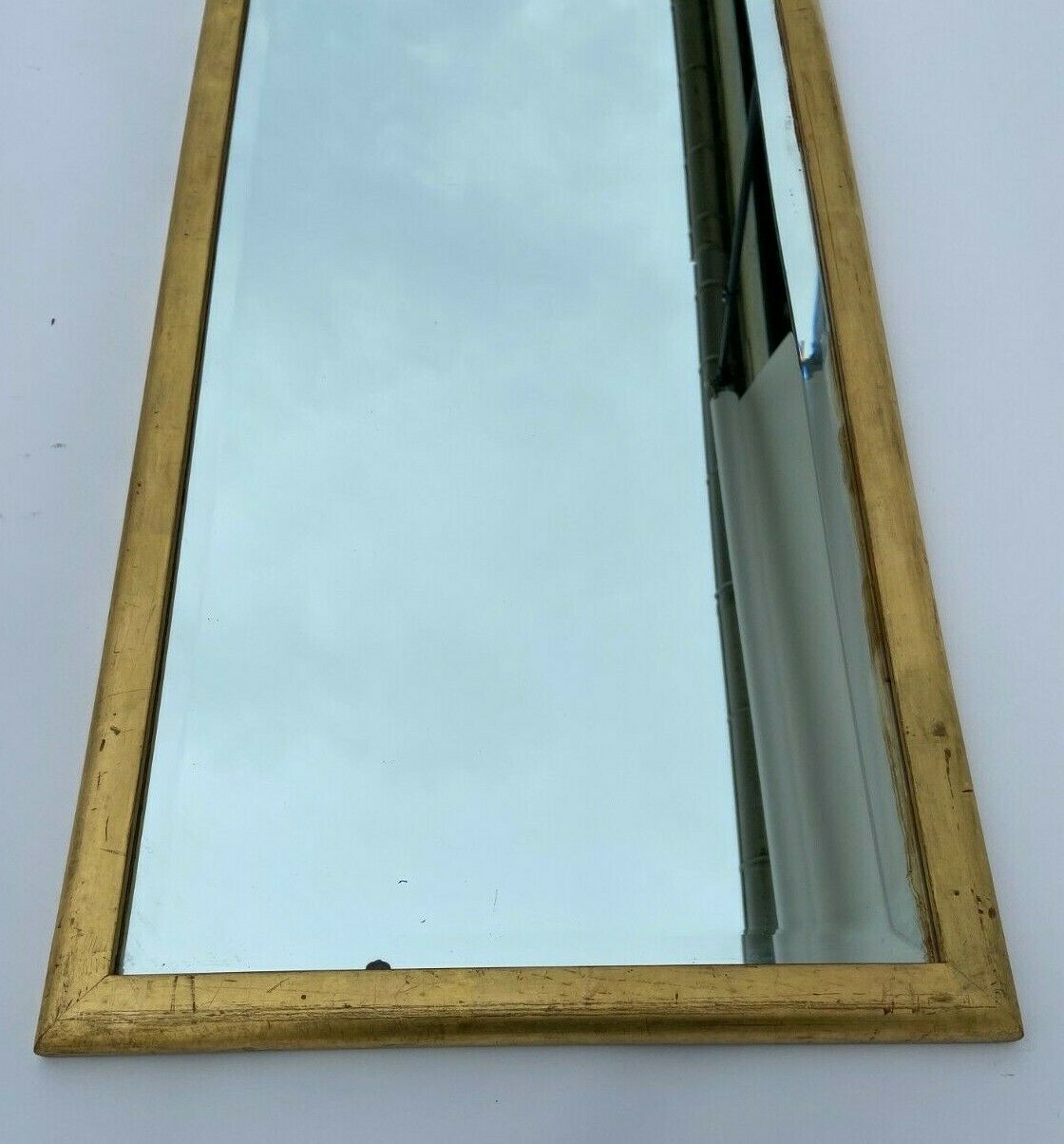 Rectangular mirror dore bevel 1960 47x135cm