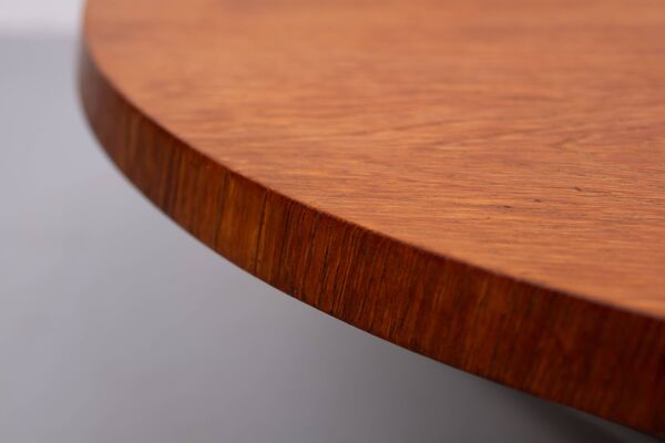Table basse ronde en teck Ilse Mōbel, années 1960, Allemagne