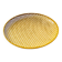 Mathieu Matégot round perforated metal tray, yellow, France 1950s
